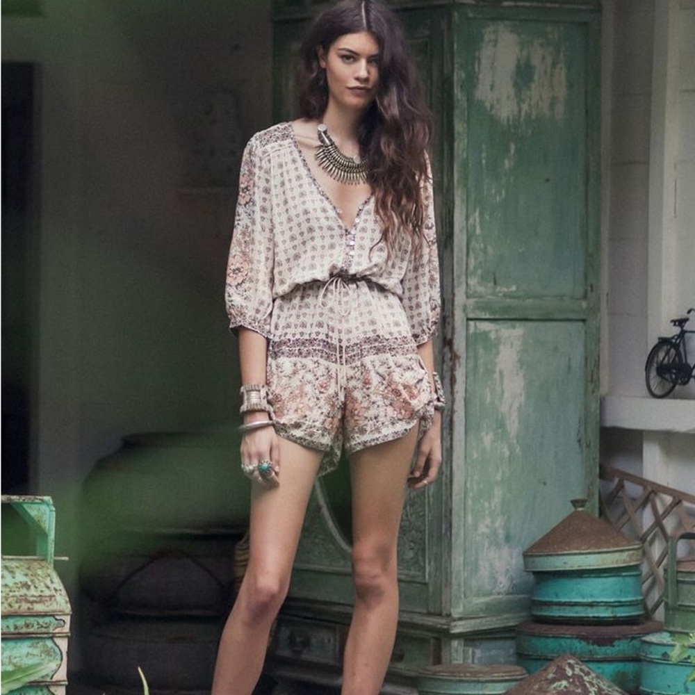 Spell desert rose playsuit